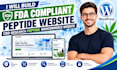 build fda compliant peptide website research peptide woocommerce peptide website