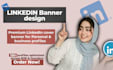 design premium linkedin banner and cover for your profile