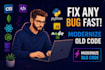 debug and fix javascript, react, node, python, and API issues