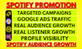 run advanced spotify music promotion with targeted ads