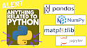 do tasks of python, pandas, numpy, matplotlib, jupyter