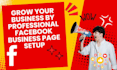 create facebook business page  professionally