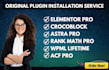 install elementor pro, astra pro, crocoblock, rank math, wpml plugin