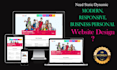 develop and design responsive, modern website