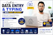 do data entry and typing with fast delivery