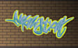 make a graffiti lettering art logo