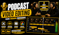 do video editing for you tube, zoom and riverside