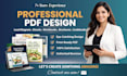 do elegant PDF lead magnet, ebook, workbook, cookbook design