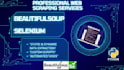 scrape websites using beautifulsoup and selenium