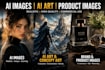 create ai image, ai art, concept art, ai avatar and ai product photography