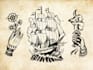 do your tattoo or illustration idea in a flash sheet