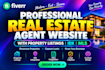 build a professional real estate agent website with property listings idx, mls