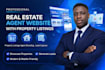 build a professional real estate agent website with property listings