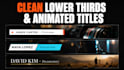 design clean lower thirds and animated titles for your videos
