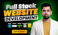 do ai website development as full stack web developer, next js, react developer