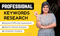 do targeted SEO keyword research and competitor analysis