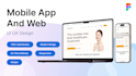 design modern mobile app or website ui ux design in figma