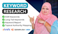 do advanced SEO keyword research and competitor analysis for your website