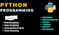 automation bots, python web scraping script, bot development, web automation
