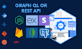 build graphql and rest API in nodejs expressjs strapi