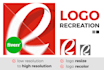 recreate your logo in high resolution