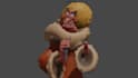 do a 3d model concept art of your character