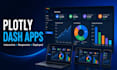 build a custom plotly dash python dashboard and web app