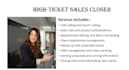 be your high ticket closing inside sales agent
