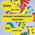 give you numerology horary 1 question reading