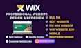 fix, edit or redesign your website professionally