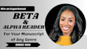 beta read fantasy fiction, memoir, mystery, romance beta reader arc alpha reader