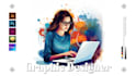 be your graphics designer, logo, banner, flyer, brochure designer