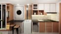 design minimalism 3d interior with render