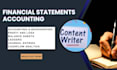 handle accounting and financial statements