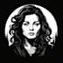 create a detailed vector art portrait black and white