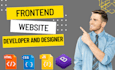 be your frontend website developer and designer using HTML, CSS and bootstrap