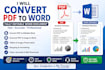 convert PDF to word document in 24 hours