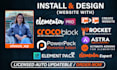 install elementor pro astra pro crocoblock wp rocket lisenced updatable