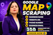 scrape google map data, data extraction, b2b lead generation