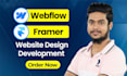 design, develop webflow, figma to webflow, framer website, framer developer