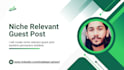 create niche relevant guest post backlink permanent dofollow