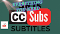 do closed captions, subtitles as srt, vtt, scc, ass file