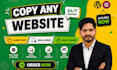 copy clone website replicate website or redesign website
