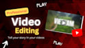 do video editing for youtube professionally