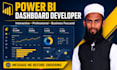 create power bi dashboards and reports as your power bi developer