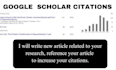 increase your google scholar profile citations
