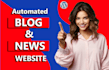 create an autoblog or autopilot automated news website adsense friendly