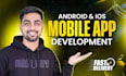 do mobile app development android and ios app creation as flutter developer