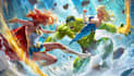 illustrate a superhero comic cover art