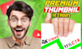 design eye catchy  youtube thumbnail in 3 hours